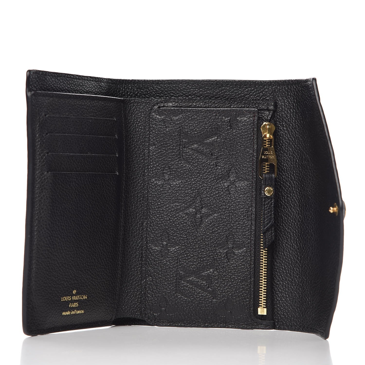 Louis Vuitton Empreinte Compact Curieuse Wallet Black 5 of 8