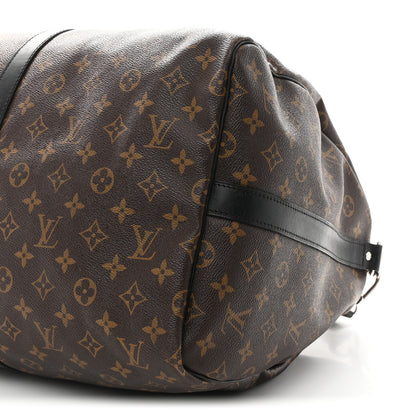 Louis Vuitton Monogram Macassar Keepall Bandouliere 55 9 of 9