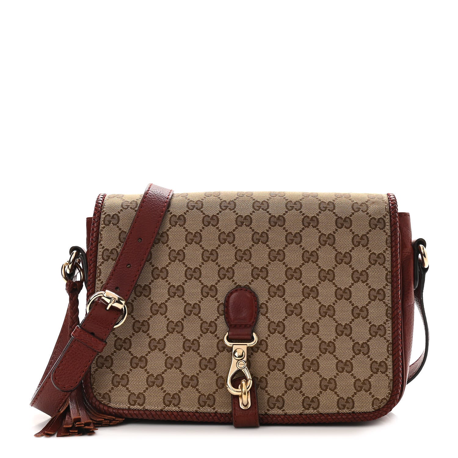 Gucci Monogram Medium Marrakech Flap Messenger Bag Red 1 of 13