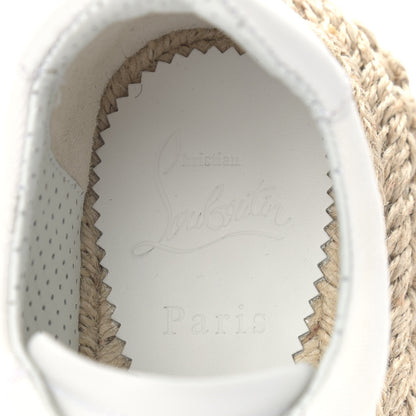 Christian Louboutin Toile Calfskin Espasneak Flat Sneaker 39 Ivory 8 of 8