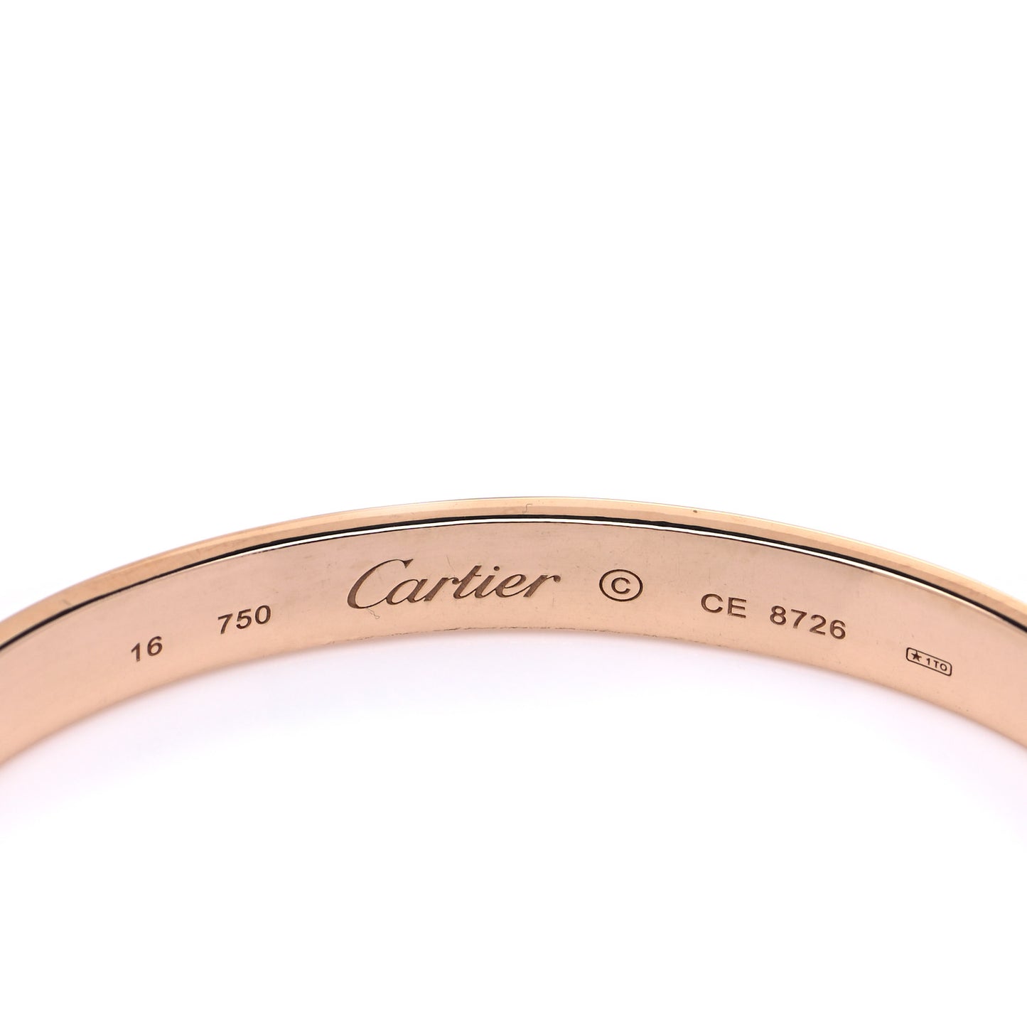 18K Yellow Gold LOVE Bracelet 16