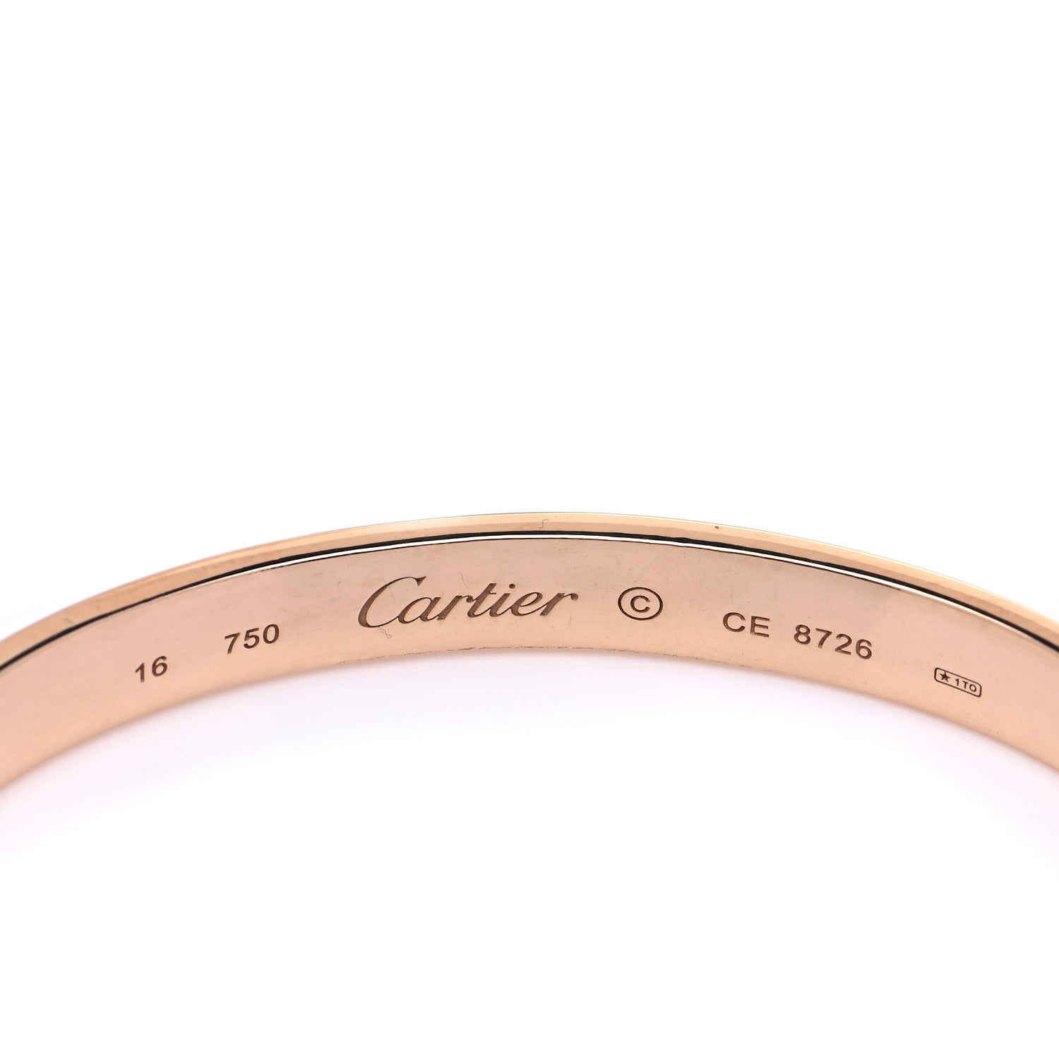 Cartier 18K Yellow Gold LOVE Bracelet 16 4 of 4