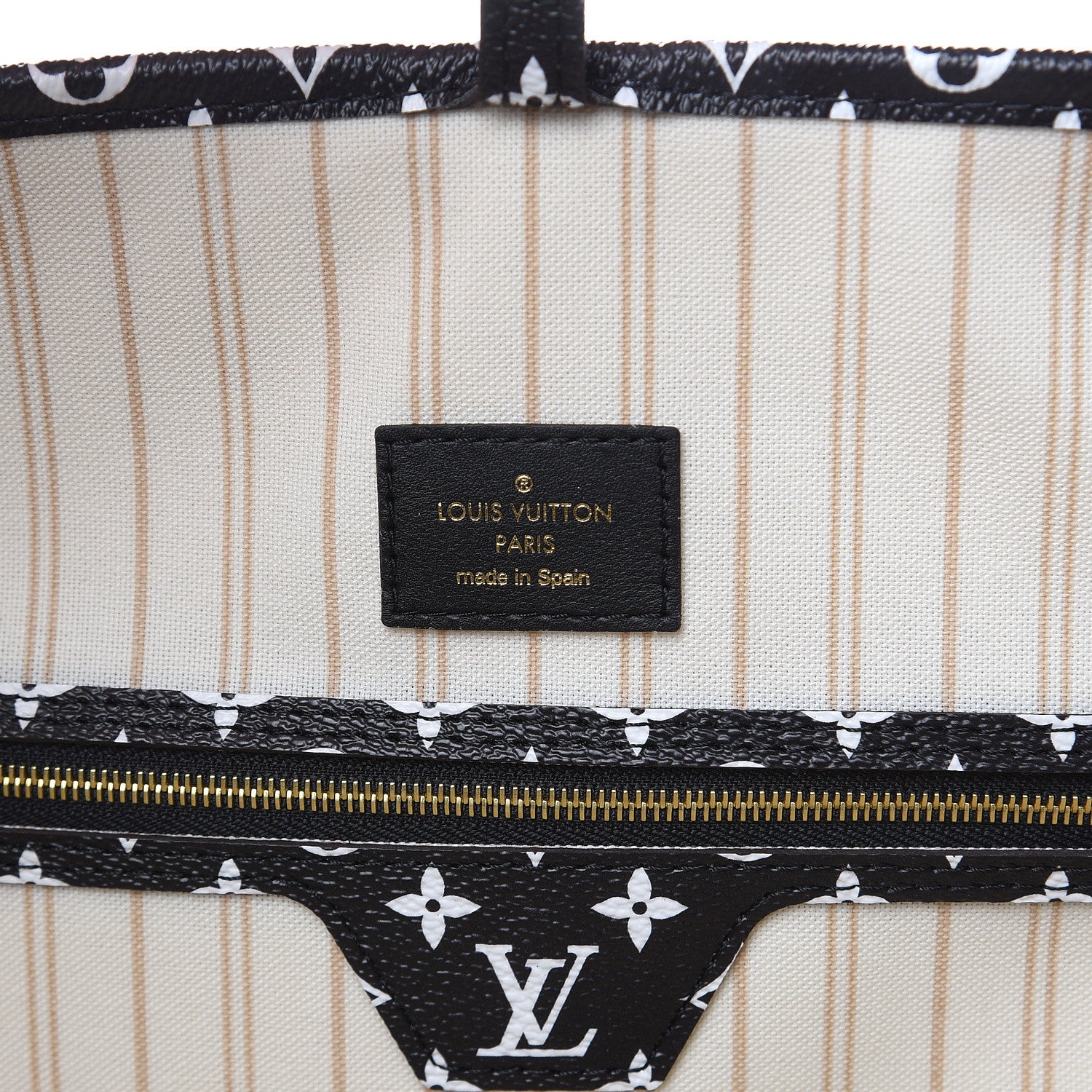 Louis Vuitton Monogram Giant Jungle Neverfull MM Ivory 6 of 10