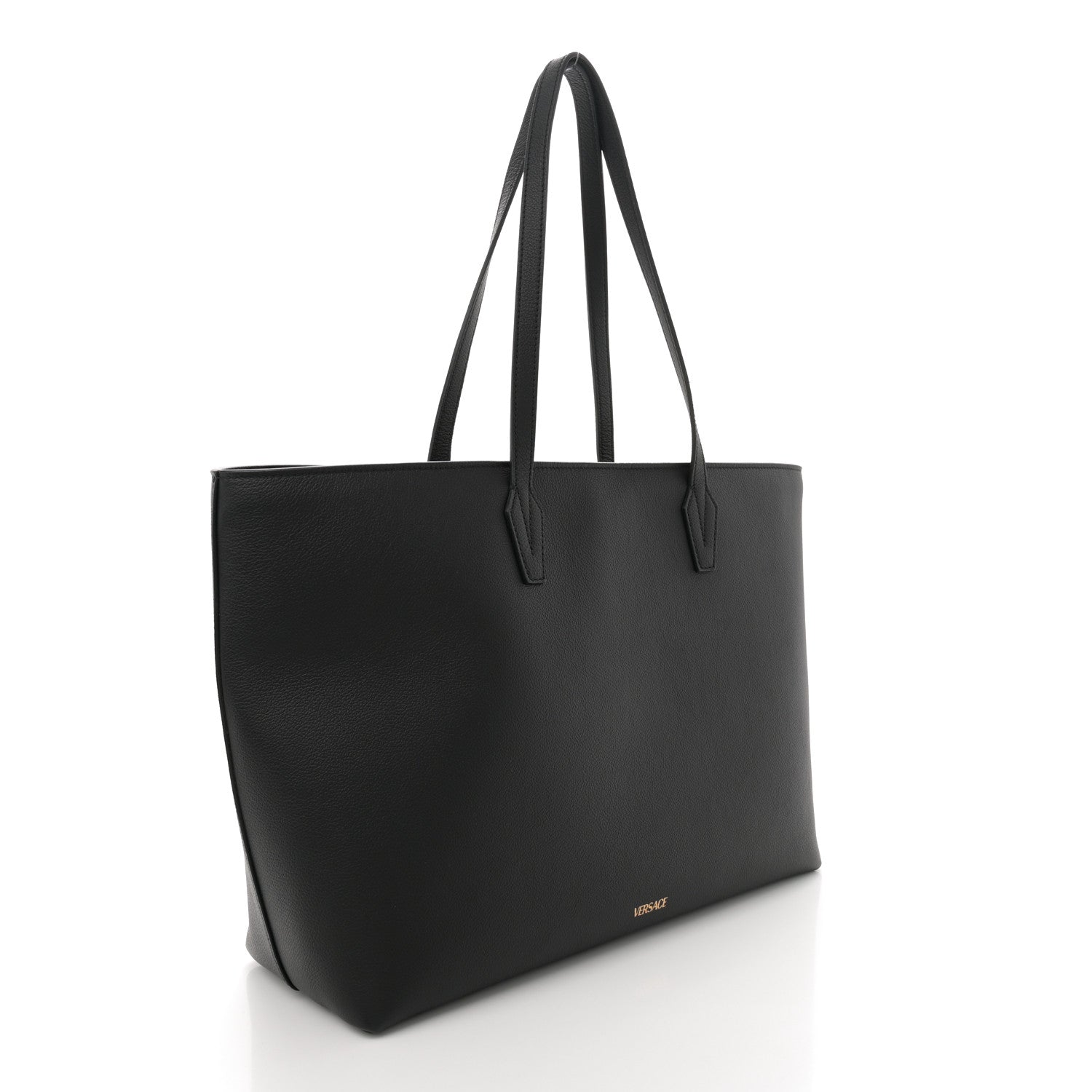 Versace Grained Calfskin La Medusa Tote Bag Black 4 of 11