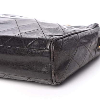 Chanel Lambskin Quilted CC Tassel Camera Case Black 18 of 19