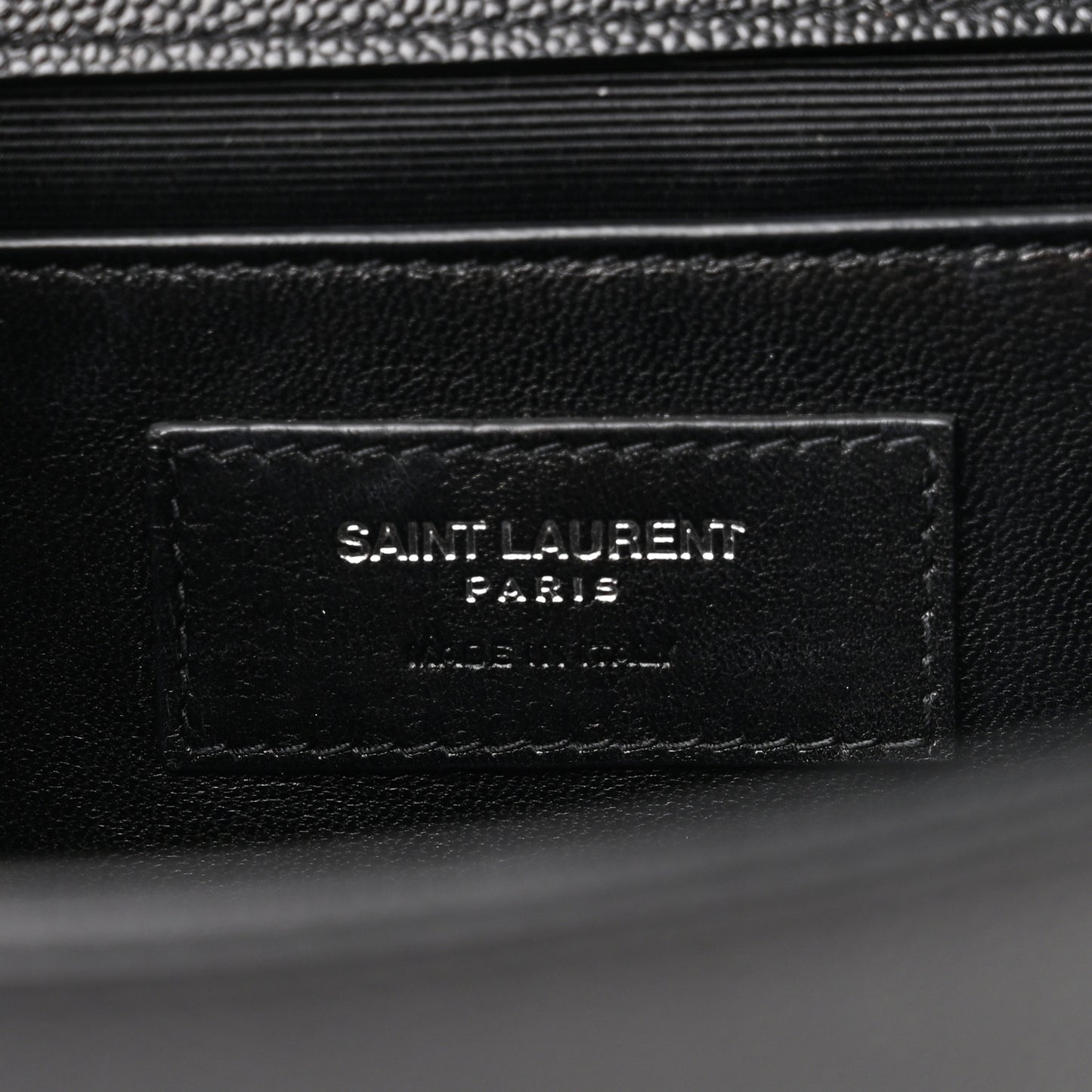 Grain De Poudre Medium Classic Monogram Kate Satchel Black