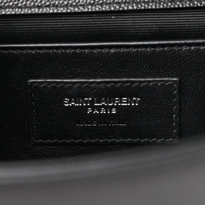 Saint Laurent Grain De Poudre Medium Classic Monogram Kate Satchel Black 6 of 11