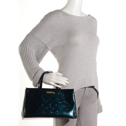 Louis Vuitton Vernis Wilshire PM Blue Nuit 2 of 11
