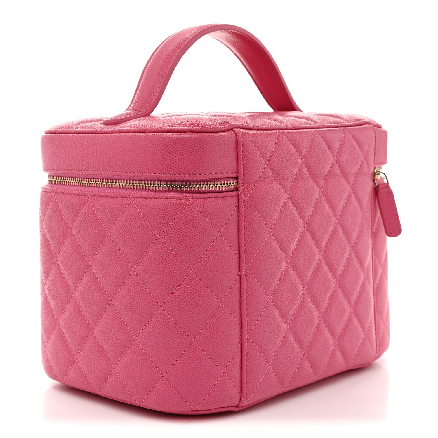 Chanel Caviar Quilted Large Vanity Pouch Pink 3 of 7