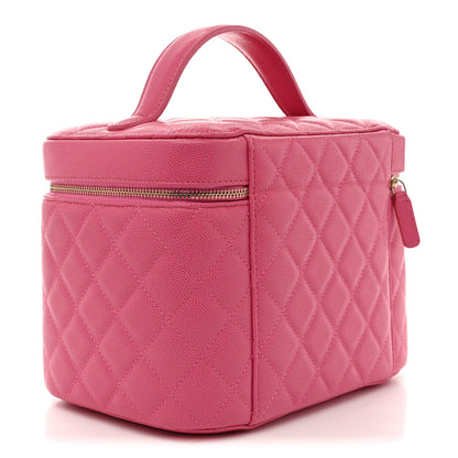 Chanel Caviar Quilted Large Vanity Pouch Pink 3 of 7