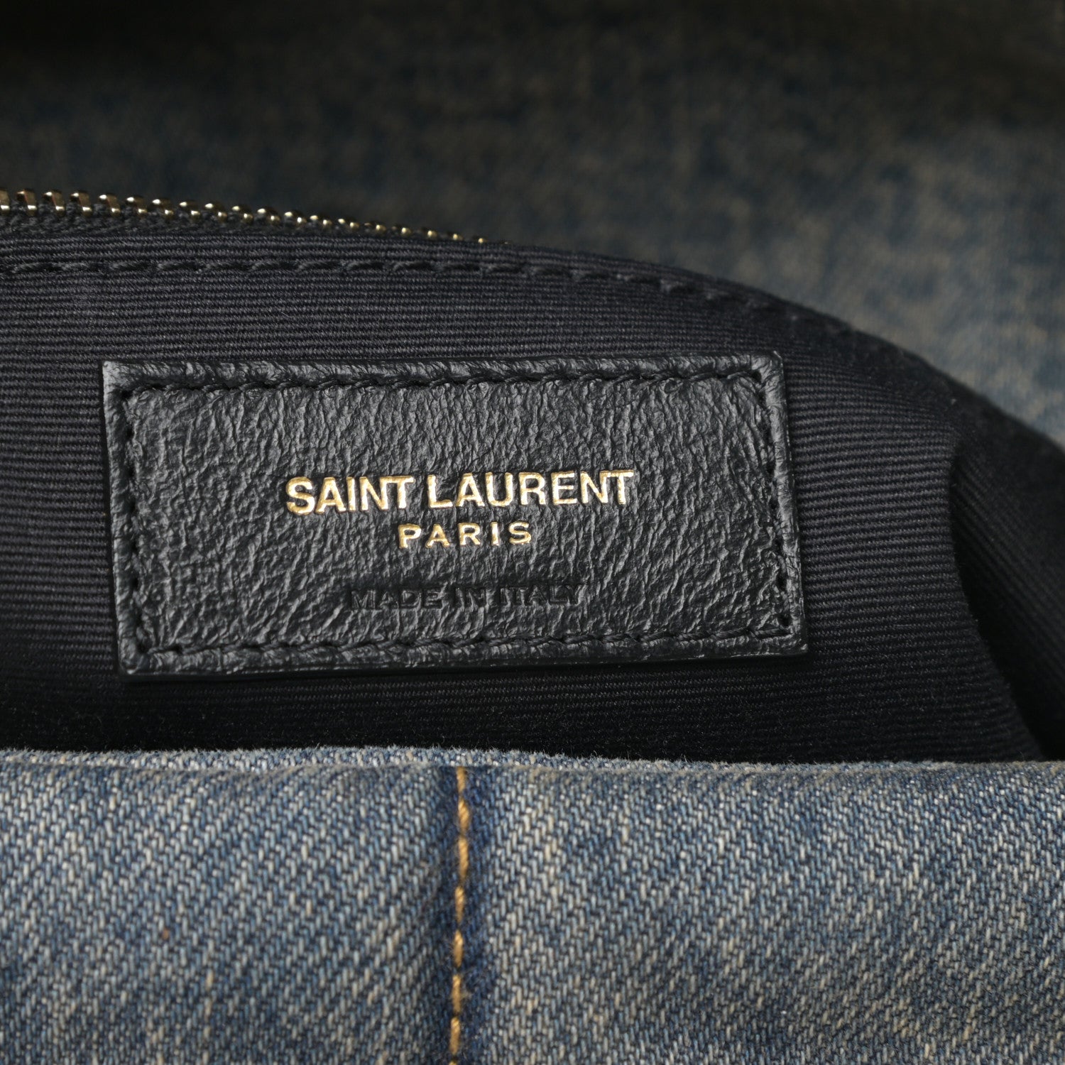 Saint Laurent Denim Quilted Small Loulou Puffer Monogram Chain Satchel Blue Cinnamon 6 of 8