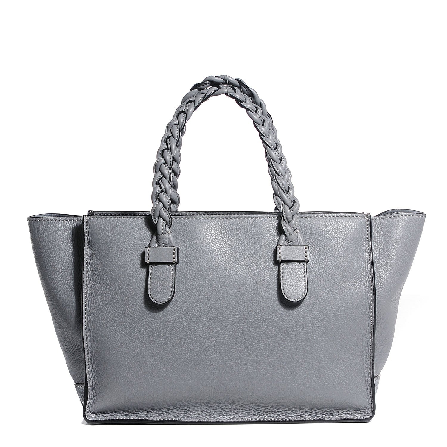 Valentino Garavani Grained Calfskin Small To Be Cool Tote Grigio Perla 1 of 8