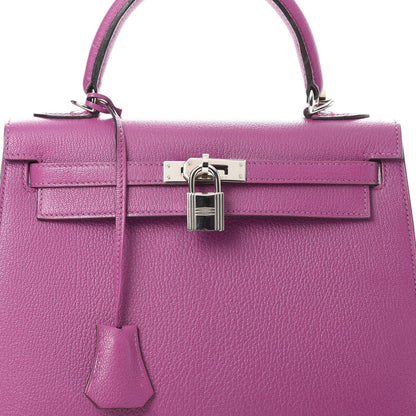 Hermes Chevre Mysore Kelly Sellier 25 Cyclamen 8 of 14