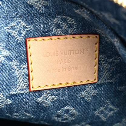 Louis Vuitton Monogram Denim Speedy Soft 30 Blue 6 of 10