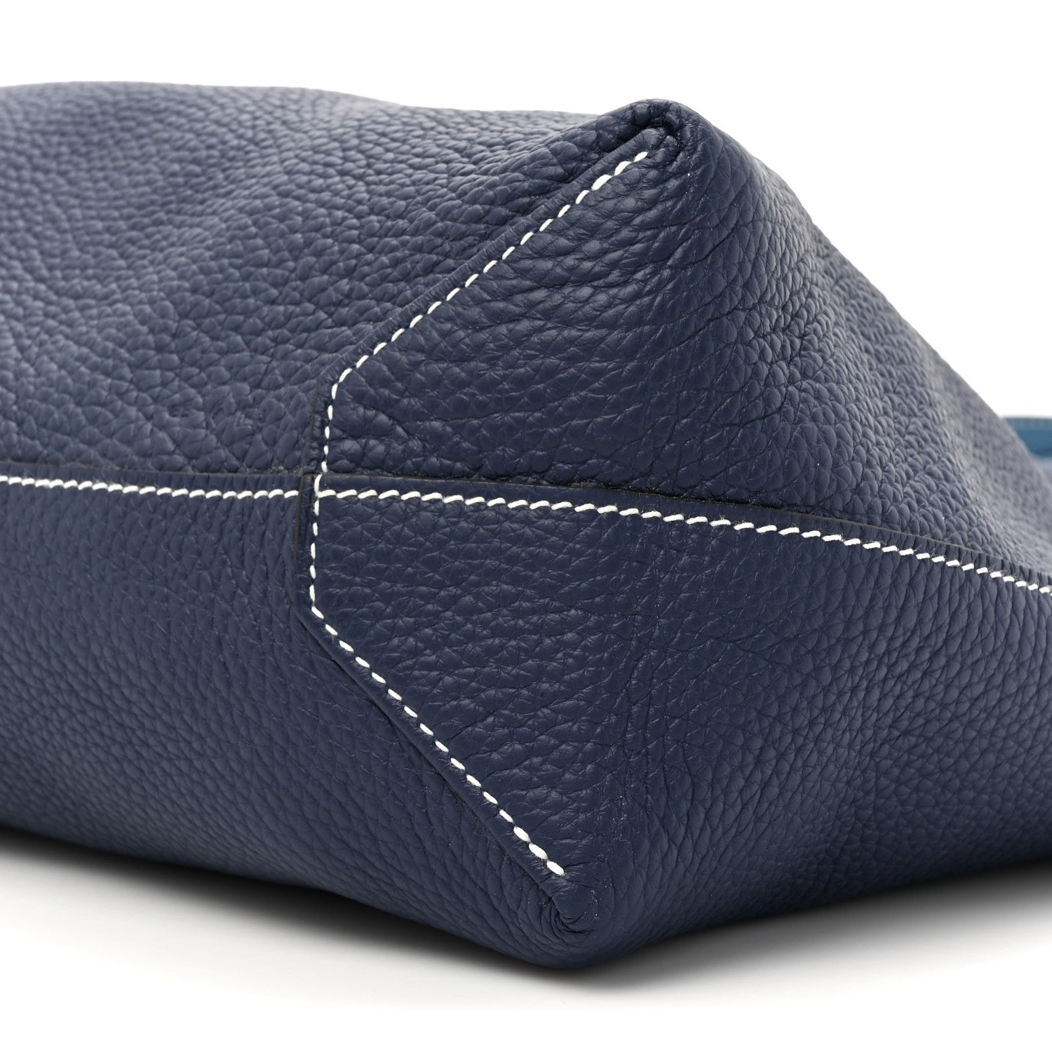 Hermes Taurillon Clemence Double Sens 36 Reversible Tote Bleu Sapphire Izmir 13 of 20