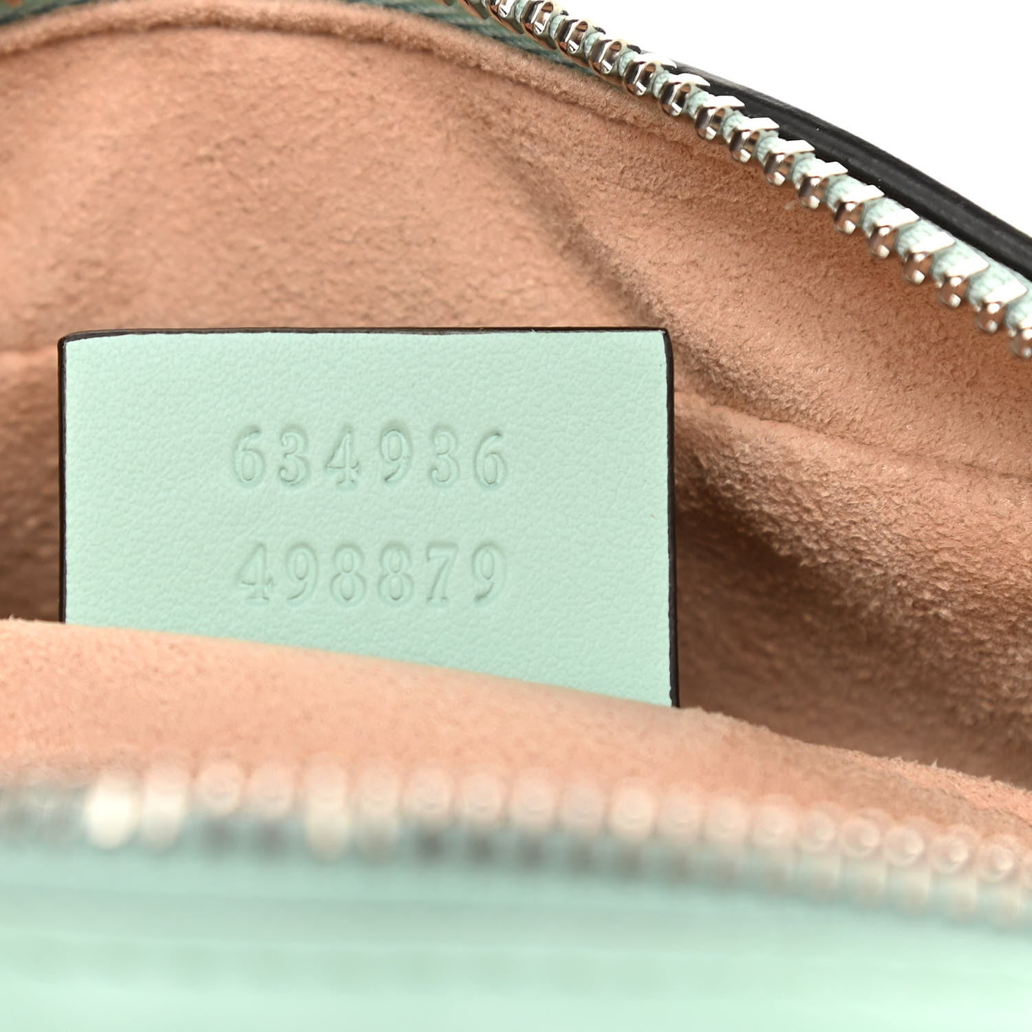 Gucci Calfskin Matelasse Mini GG Marmont Chain Shoulder Bag Water Green 7 of 11