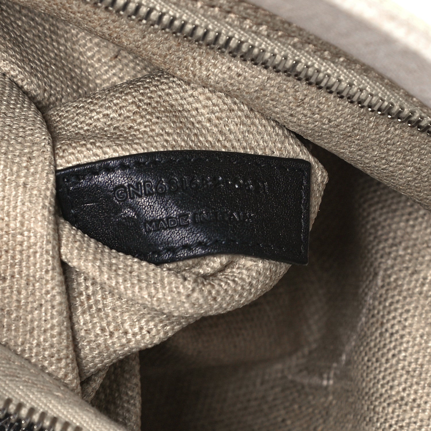 Saint Laurent Linen Calfskin Rive Gauche Tote Optic White 7 of 10