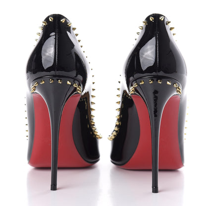 Christian Louboutin Patent Anjalina 100 Pumps 40 Black 6 of 9