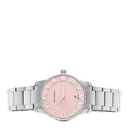 Tiffany Stainless Steel 29mm Atlas 2-Hand Quartz Watch Pink 2 of 5