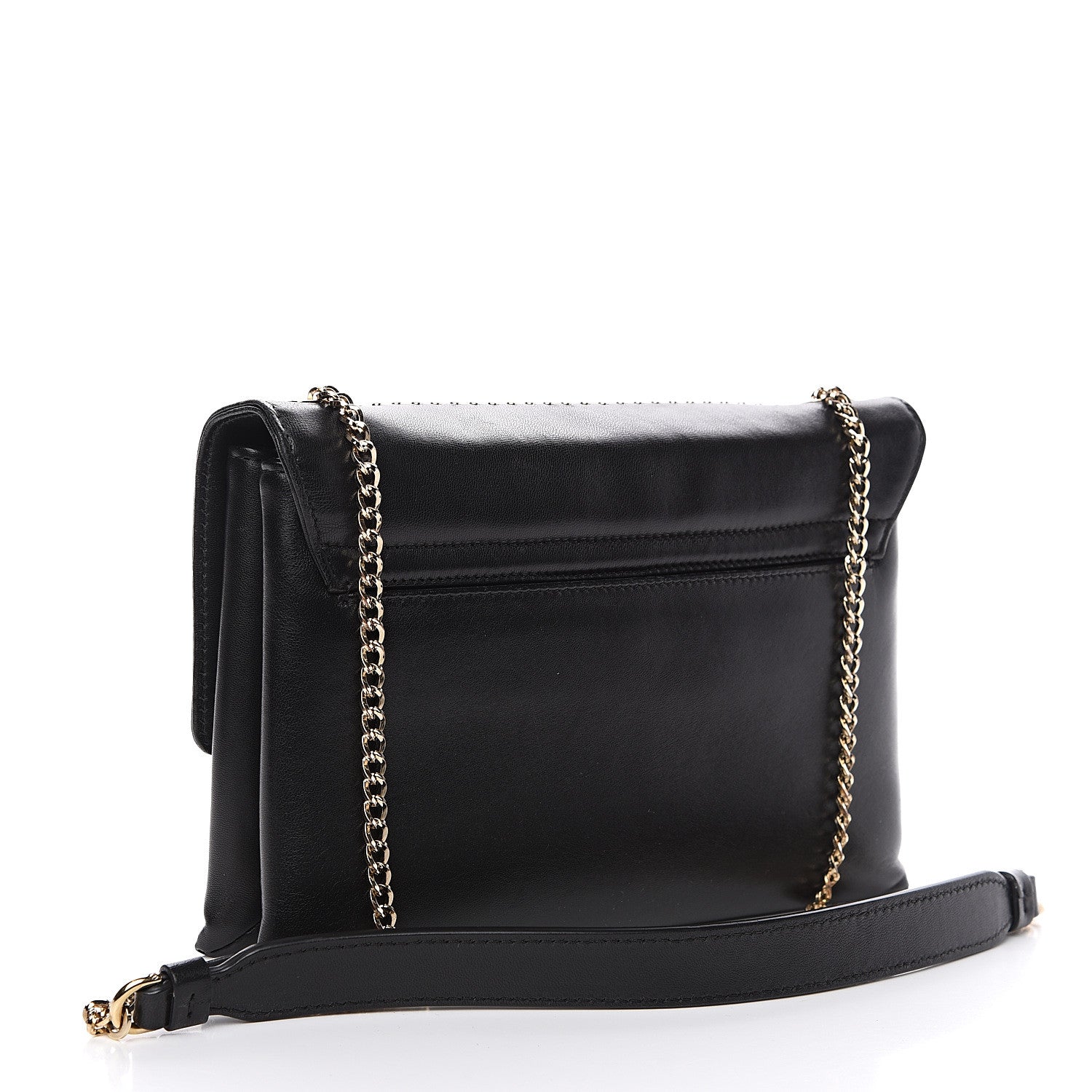 Lanvin Lambskin Studded Mini Sugar Flap Shoulder Bag Black 2 of 11
