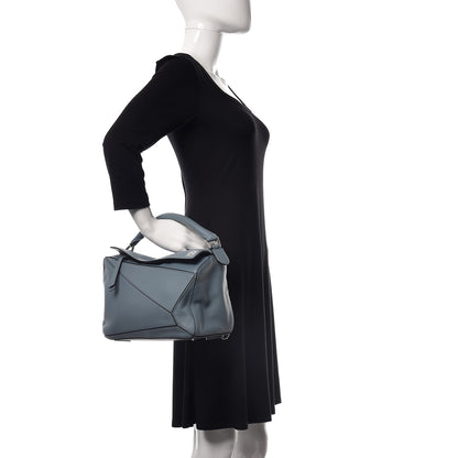 Loewe Calfskin Puzzle Bag Stone Blue 3 of 10