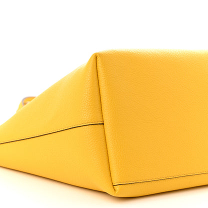 Salvatore Ferragamo Calfskin Travel Tote Yellow 9 of 10