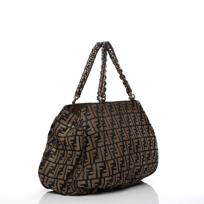 Fendi Zucca Mia Tote Tobacco 3 of 19