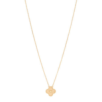 Van Cleef & Arpels 18K Yellow Gold Vintage Alhambra Pendant Necklace 1 of 5