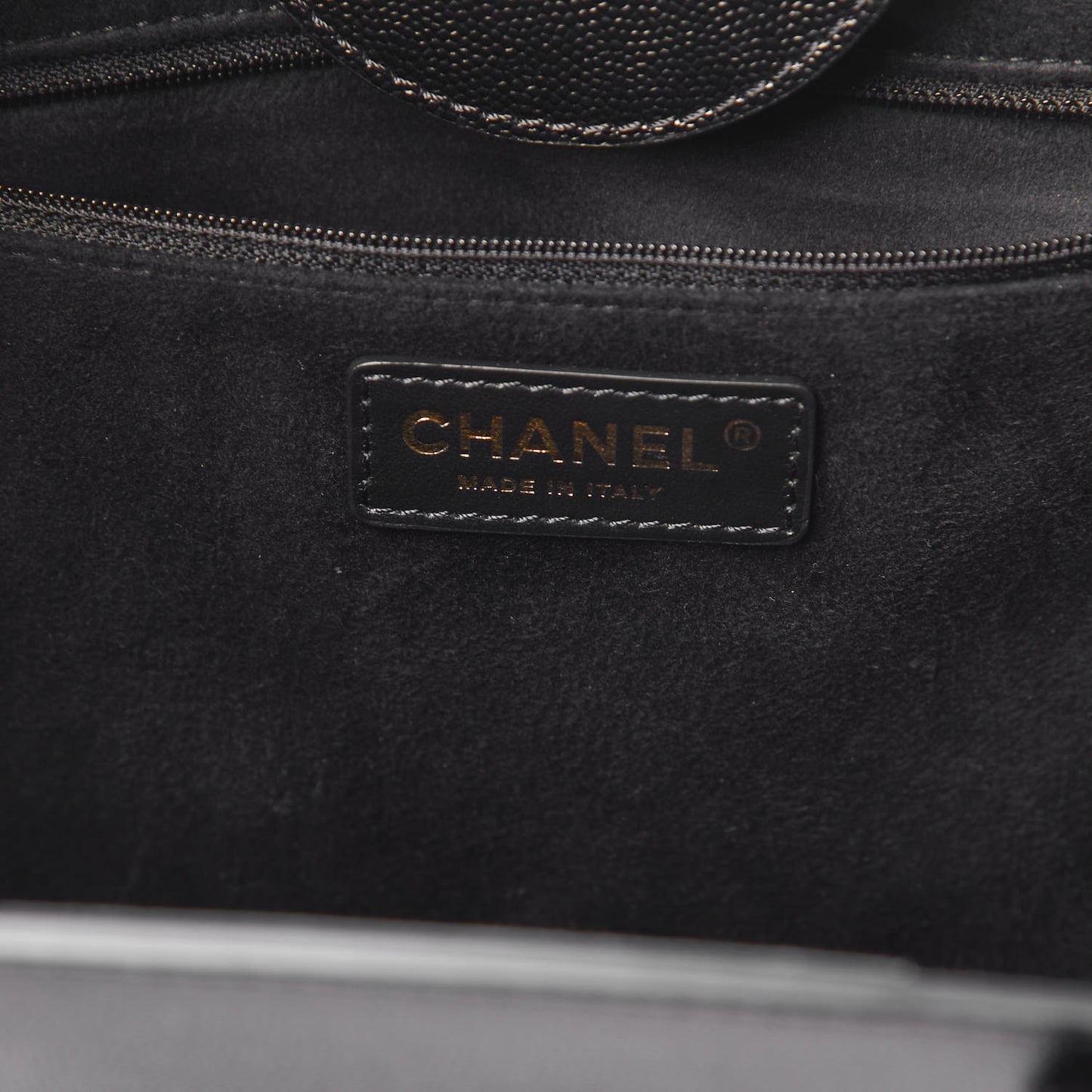 Caviar Small Studded Deauville Tote Black