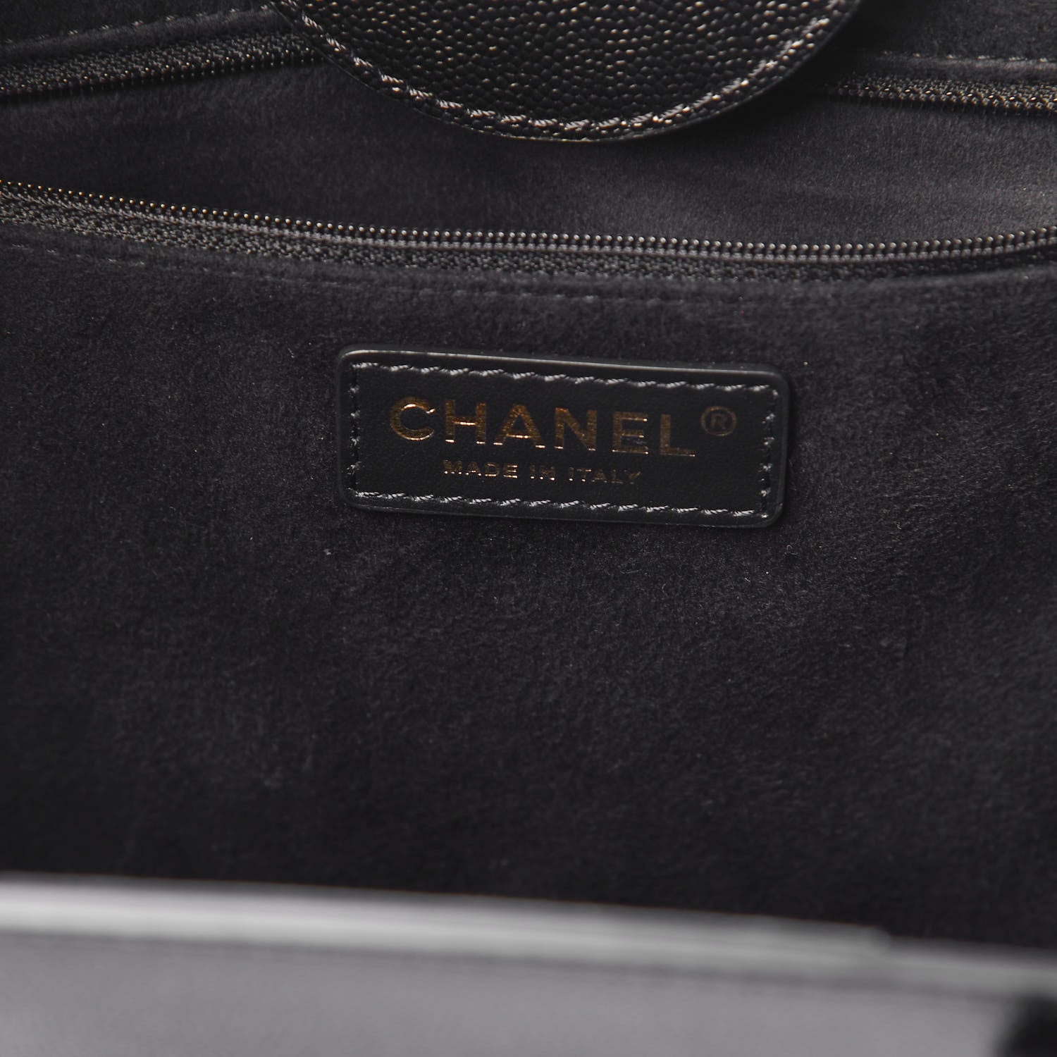 Chanel Caviar Small Studded Deauville Tote Black 7 of 9