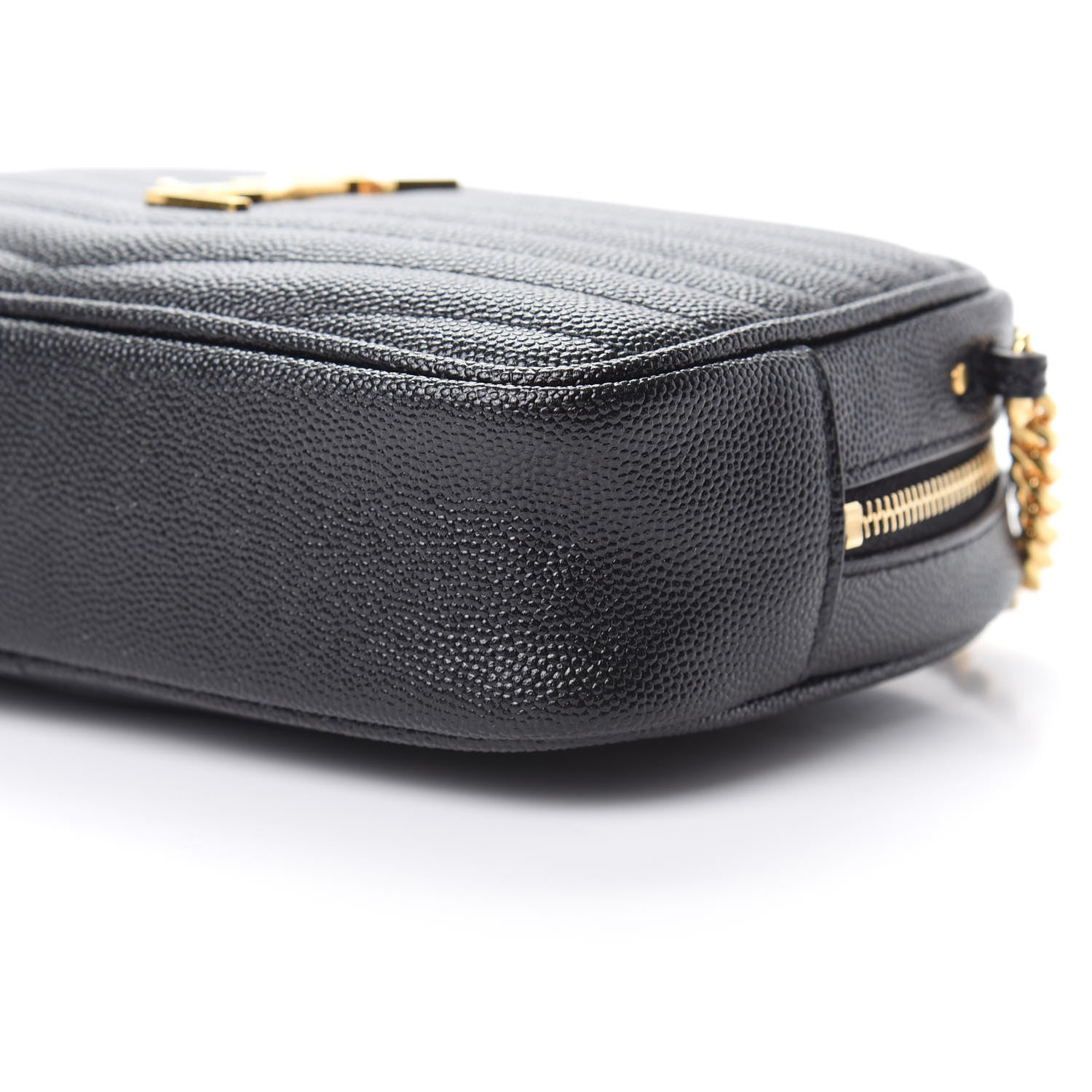 Saint Laurent Grain De Poudre Matelasse Monogram Mini Lou Camera Bag Black 10 of 10