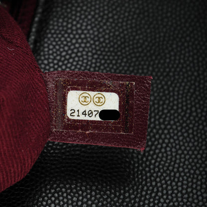 Chanel Caviar Quilted Medium Coco Handle Flap Black 6 of 7