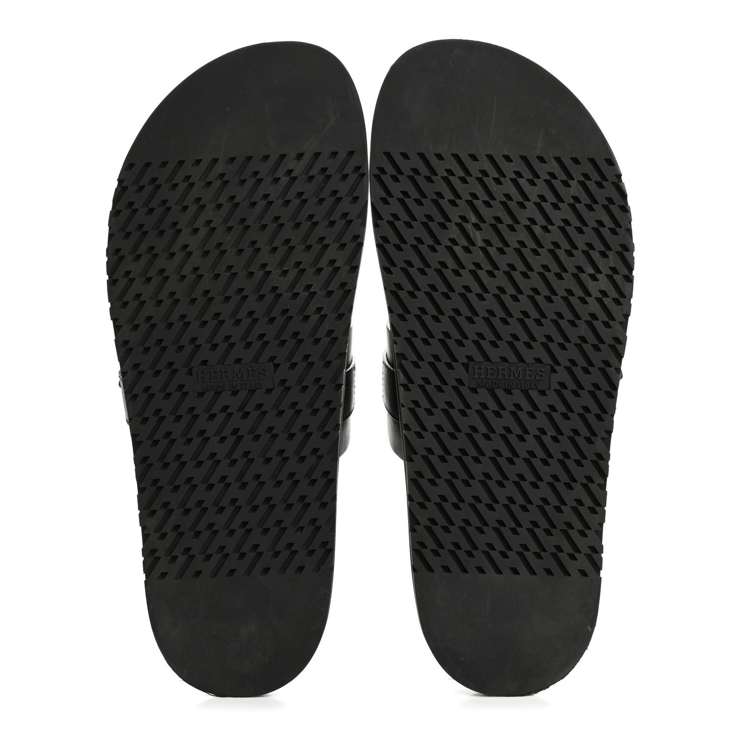 Calfskin Mens Tao Sandals 43.5 Black