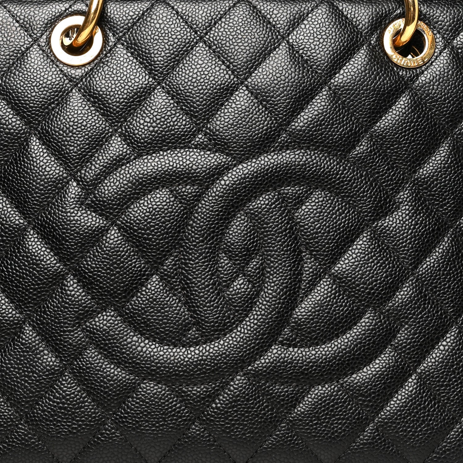 Chanel Caviar Quilted Grand Shopping Tote GST Black 9 of 11