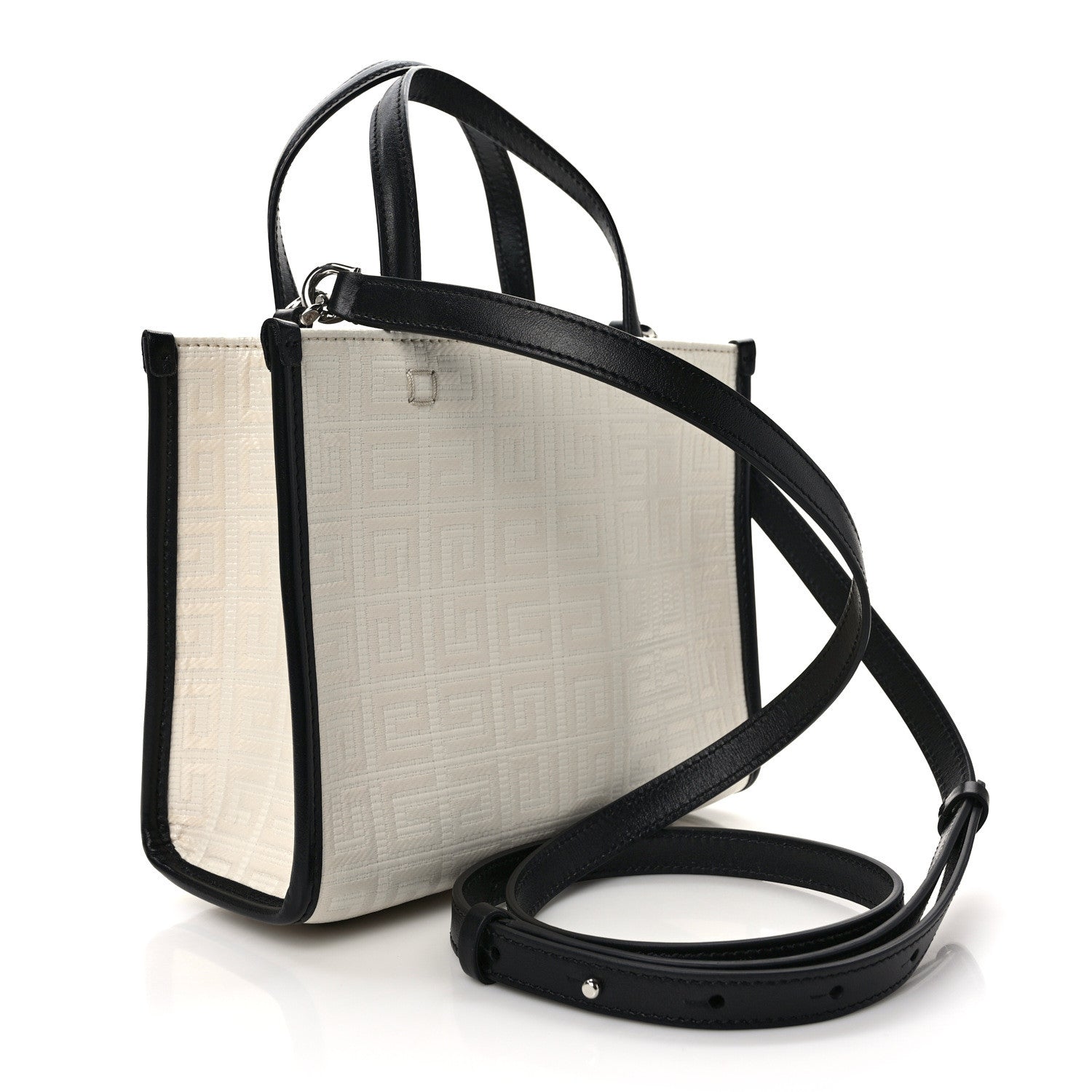 Givenchy Canvas Mini G-Tote White Black 3 of 8