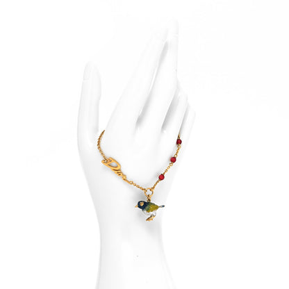 Christian Dior Beaded Bird Logo Bracelet Gold 2 of 5