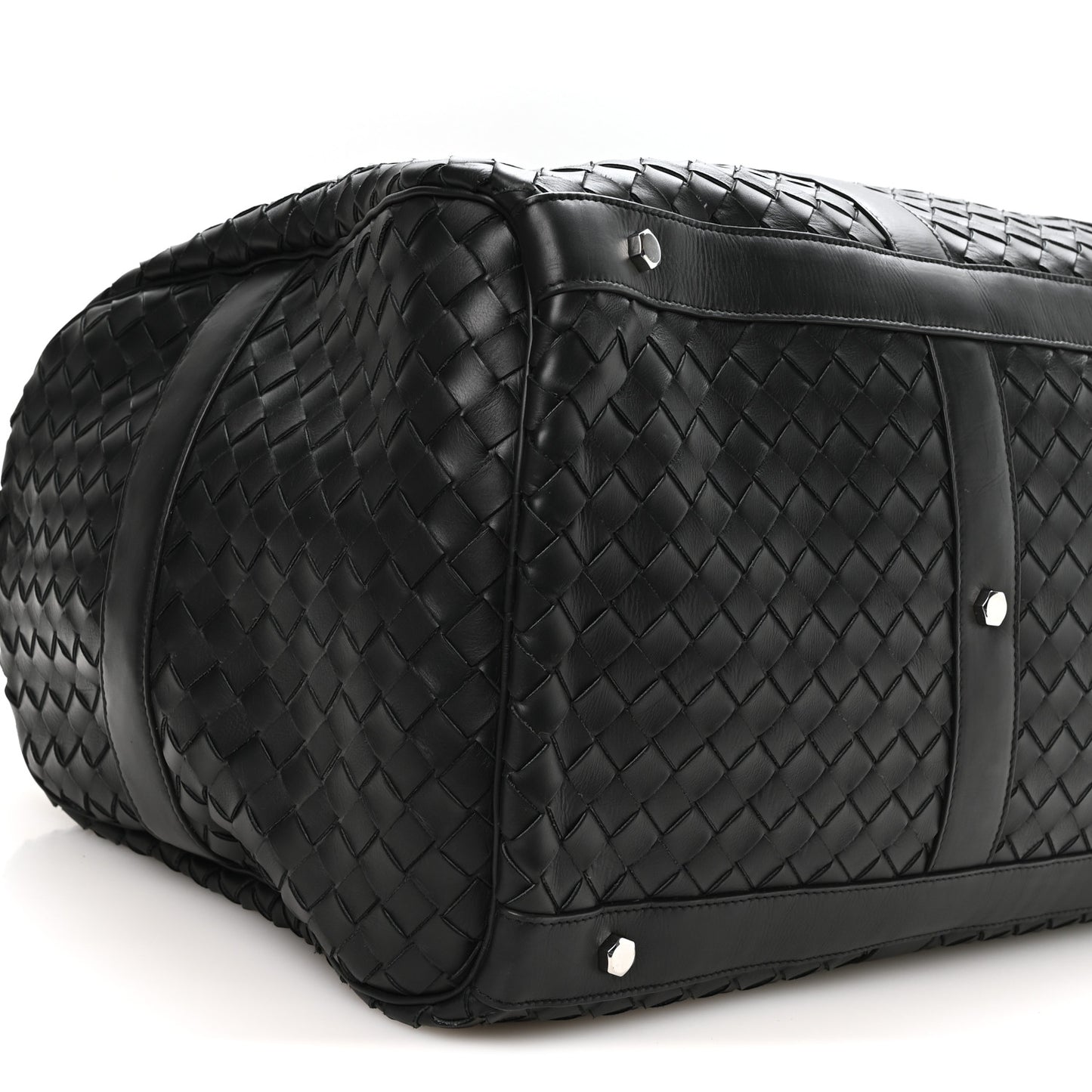 Nappa Intrecciato Weekend Bag Black