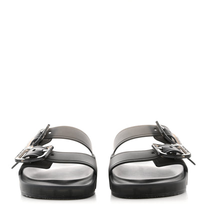 Balenciaga Technical Polyurethane Mallorca Slide Sandals 37 Black 2 of 8