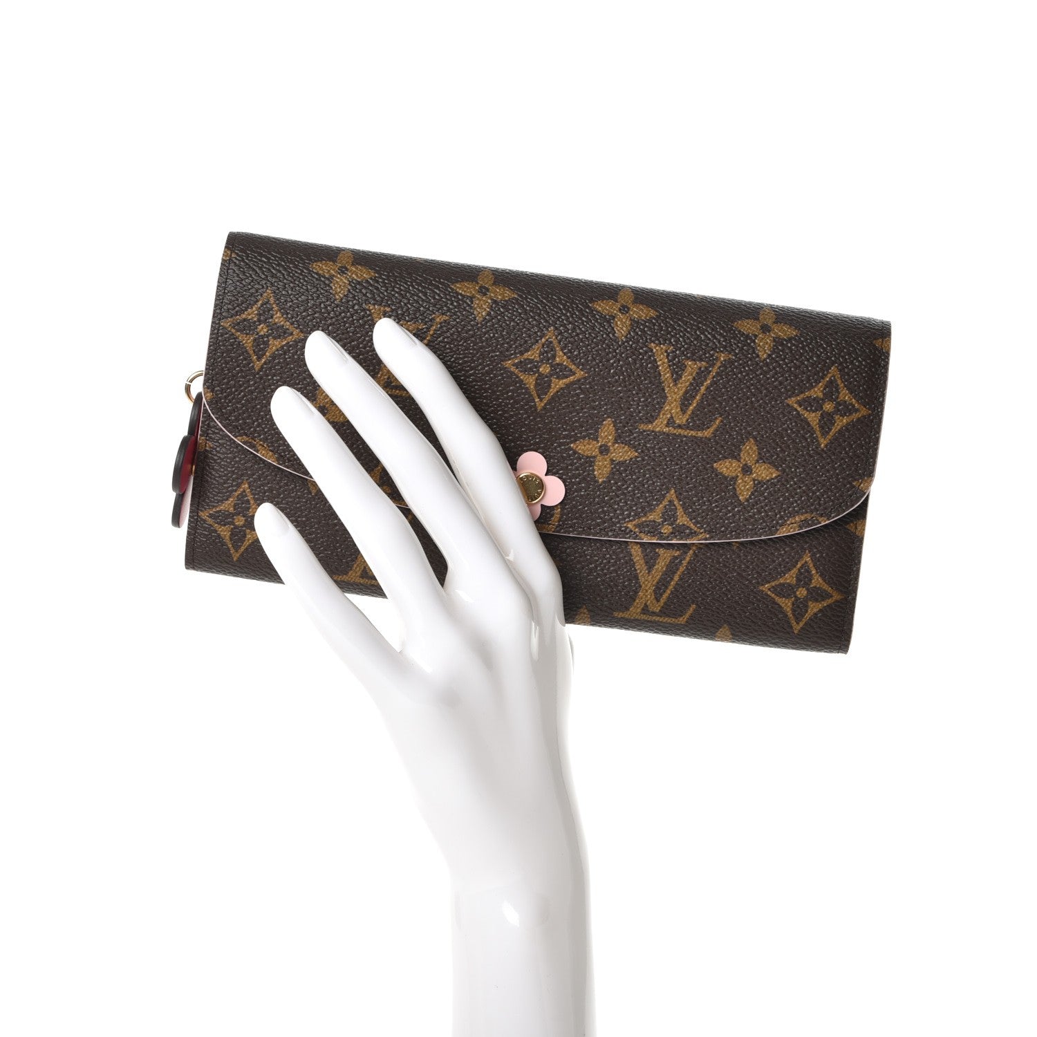 Louis Vuitton Monogram Bloom Flower Emilie Wallet 2 of 10