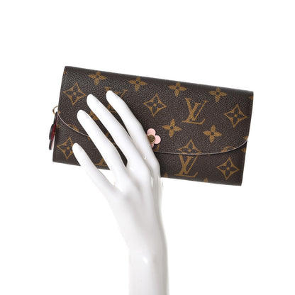 Louis Vuitton Monogram Bloom Flower Emilie Wallet 2 of 10