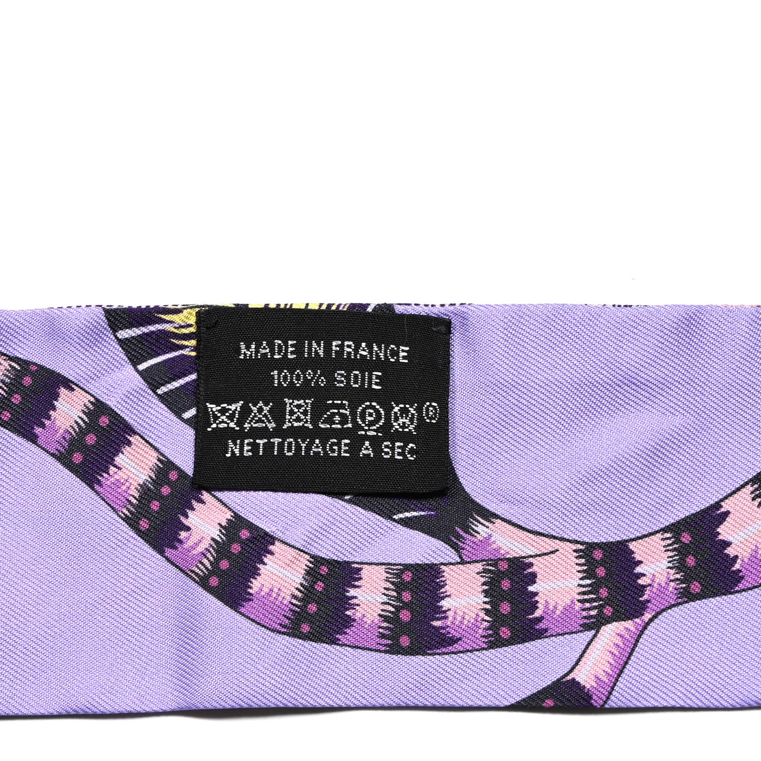 Hermes Silk The Savana Dance Twilly Mauve Jaune Rose 4 of 6