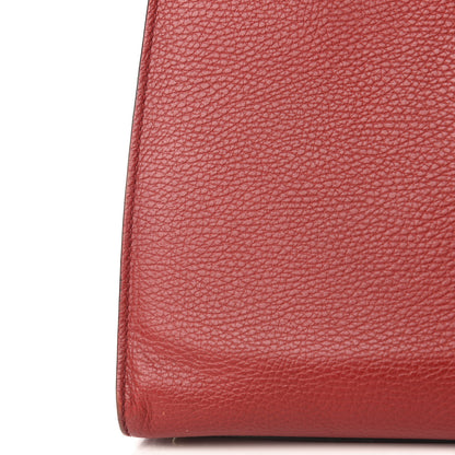 Gucci Dollar Calfskin Large Soho Top Handle Satchel Hibiscus Red Mystic White Blue 14 of 19