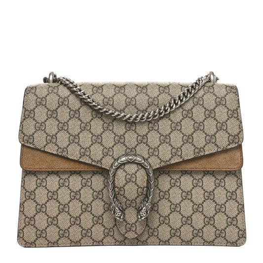 GG Supreme Monogram Medium Dionysus Shoulder Bag Taupe
