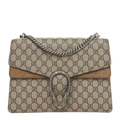 Gucci GG Supreme Monogram Medium Dionysus Shoulder Bag Taupe 1 of 10