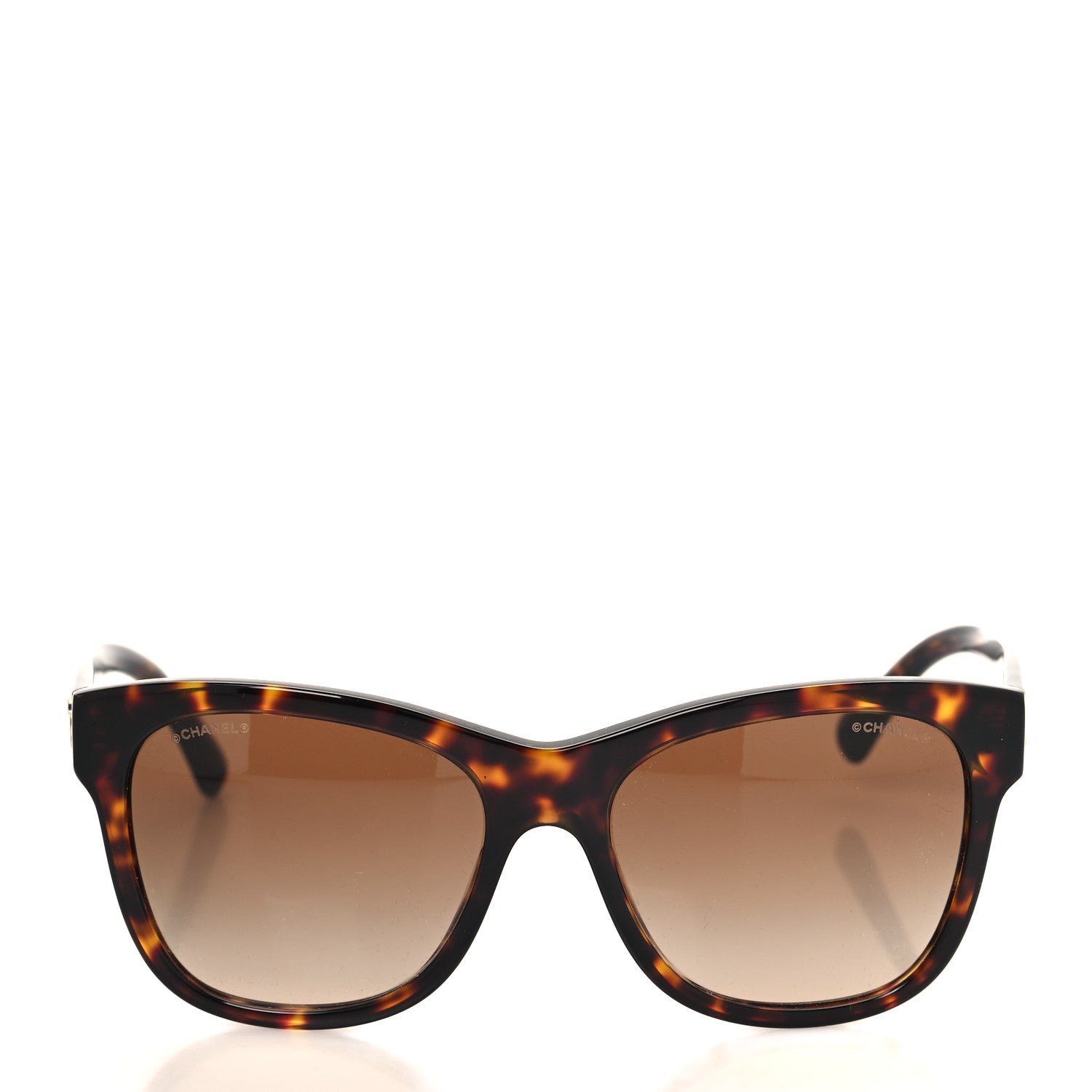Chanel Acetate Runway Square Sunglasses 5380 Dark Tortoise 2 of 8