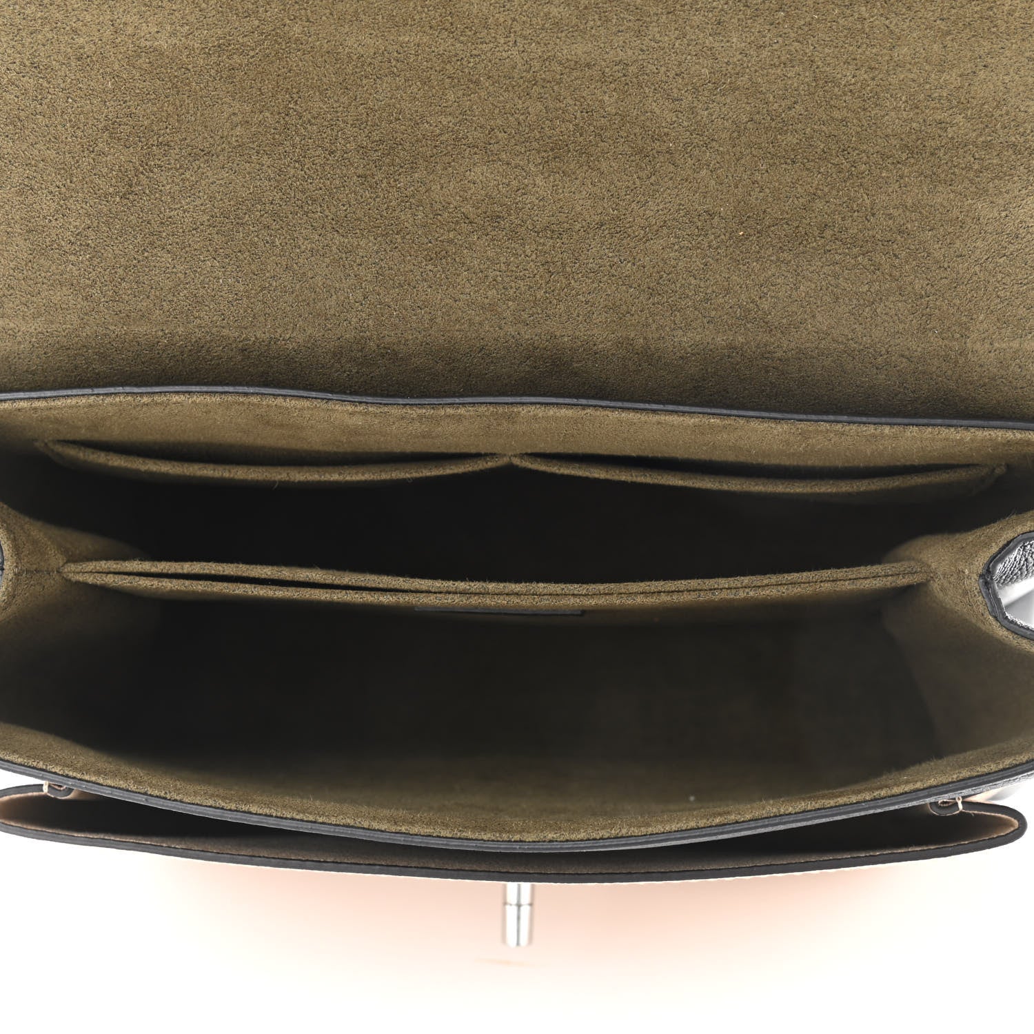 Louis Vuitton Soft Calfskin My Lockme Top Handle Laurier Green Toffee Latte Beige Black 4 of 10