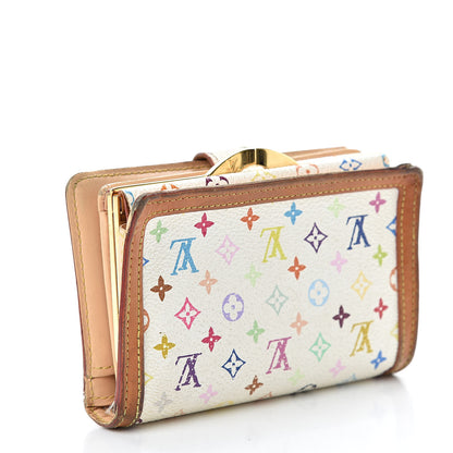 Louis Vuitton Monogram Multicolor French Purse Wallet White 3 of 21