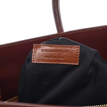 Saint Laurent Grained Calfskin Medium Supple Sac De Jour Dark Brown 8 of 15