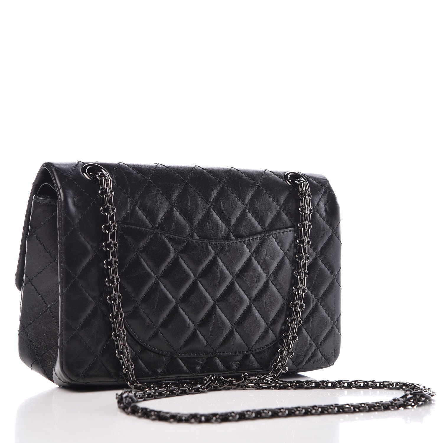 Chanel Aged Calfskin Quilted 2.55 Reissue 225 Flap So Black 4 of 13