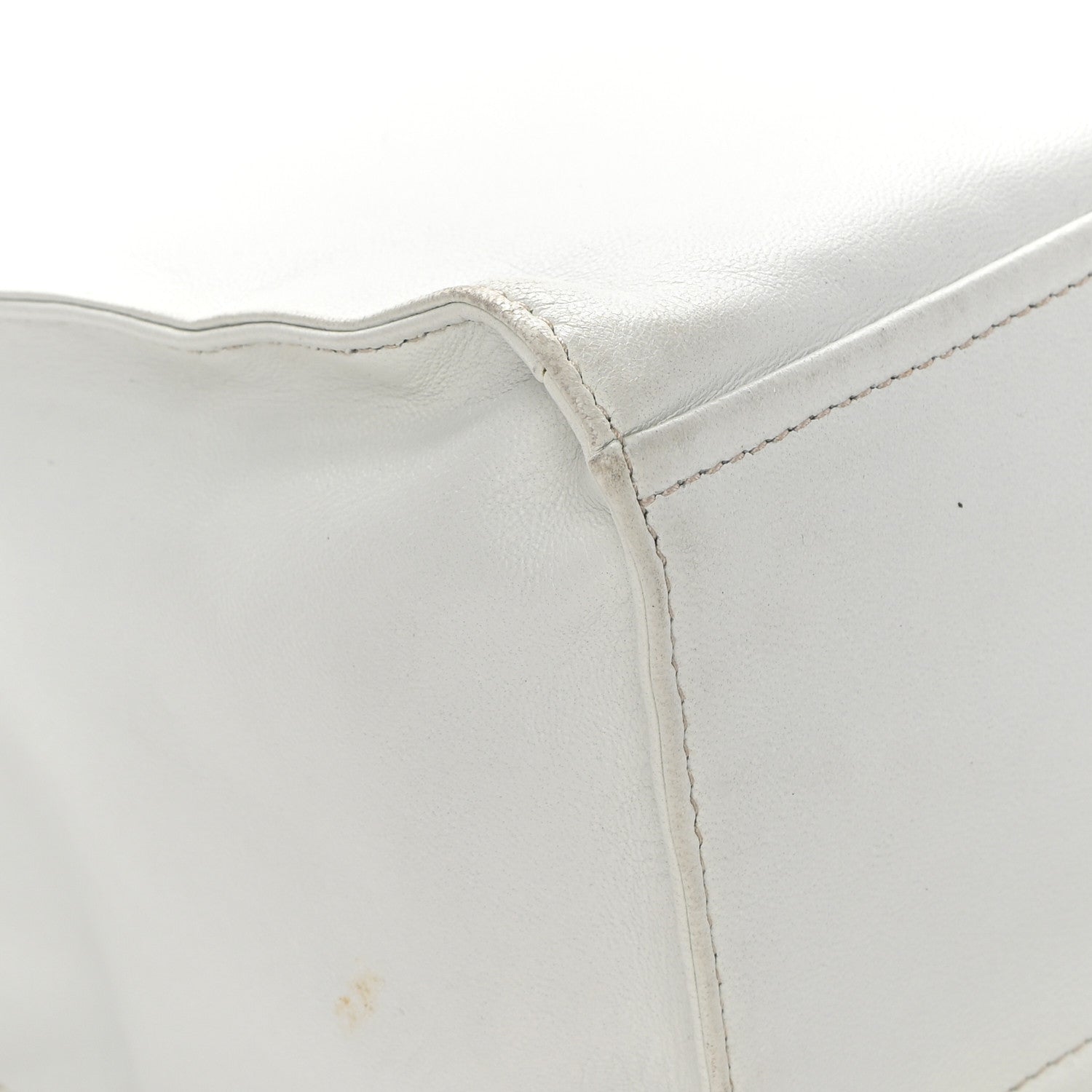 Prada Soft Calfskin Tote White 9 of 21